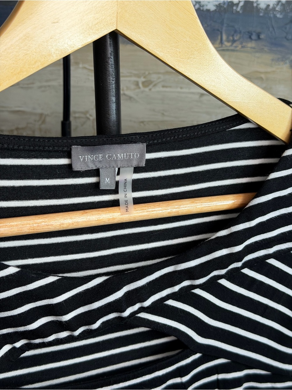 Vince Camuto | Tops | 34 Sleeve

Black And White Striped Shirt... - Picture 4 of 4
